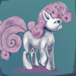 Size: 1000x1000 | Tagged: safe, artist:kvernikovskiy, character:sweetie belle, crying, female, pouting, sad, solo