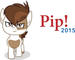 Size: 6941x5514 | Tagged: safe, artist:itv-canterlot, character:pipsqueak, episode:crusaders of the lost mark, g4, my little pony: friendship is magic, absurd resolution, jeb bush, male, simple background, slogan, smirk, solo, transparent background, vector, ¡yeb!