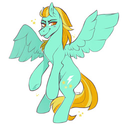 Size: 770x770 | Tagged: safe, artist:sheeppiss, character:lightning dust, species:pegasus, species:pony, female, simple background, solo, white background