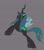 Size: 1419x1606 | Tagged: safe, artist:twigpony, character:queen chrysalis, species:changeling, female, rearing, solo