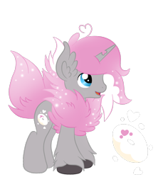 Size: 800x900 | Tagged: safe, artist:silverromance, oc, oc only, oc:fluffle puff, parent:oc:fluffle puff, parent:queen chrysalis, parents:canon x oc, parents:chrysipuff, species:pony, species:unicorn, hybrid, interspecies offspring, magical lesbian spawn, offspring, simple background, solo, transparent background, unshorn fetlocks