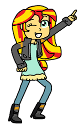 Size: 408x630 | Tagged: safe, artist:mighty355, character:sunset shimmer, equestria girls:friendship games, g4, my little pony: equestria girls, my little pony:equestria girls, female, solo
