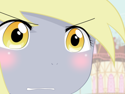 Size: 2675x2009 | Tagged: safe, artist:yuki endo, character:derpy hooves, species:anthro, ambiguous facial structure, face, gununu, high res, meme, reaction image