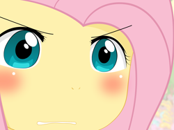 Size: 2675x2009 | Tagged: safe, artist:yuki endo, character:fluttershy, species:anthro, ambiguous facial structure, anime, face, gununu, high res, meme, reaction image