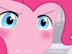 Size: 2675x2009 | Tagged: safe, artist:yuki endo, character:pinkie pie, species:anthro, ambiguous facial structure, face, gununu, high res, meme, reaction image
