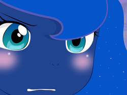 Size: 2675x2009 | Tagged: safe, artist:yuki endo, character:princess luna, species:anthro, ambiguous facial structure, close-up, face, female, gununu, high res, meme, reaction image, solo