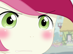 Size: 2675x2009 | Tagged: safe, artist:yuki endo, character:roseluck, species:anthro, ambiguous facial structure, face, gununu, high res, meme, reaction image
