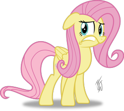 Size: 3000x2692 | Tagged: safe, artist:mlp-scribbles, character:fluttershy, female, show accurate, simple background, solo, standing, the fairly oddparents, transparent background, vector
