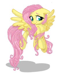 Size: 714x846 | Tagged: safe, artist:pauuhanthothecat, character:fluttershy, cute, female, floating, flying, head turn, looking at you, shyabetes, simple background, solo, spread wings, transparent background, wings