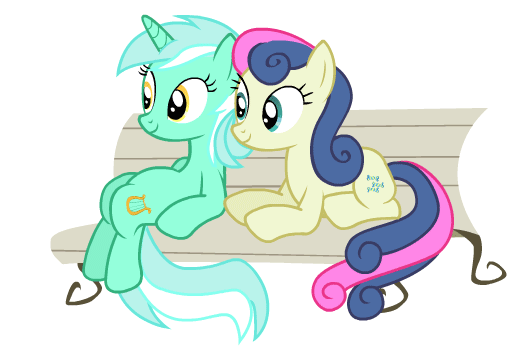 Size: 525x350 | Tagged: safe, artist:tiredbrony, character:bon bon, character:lyra heartstrings, character:sweetie drops, species:earth pony, species:pony, species:unicorn, ship:lyrabon, adorabon, animated, bench, cute, eyes closed, female, frown, glare, holding head, hoofy-kicks, incorrect leg anatomy, kiss on the cheek, kissing, lesbian, lyrabetes, making out, open mouth, prone, shipping, simple background, sitting, smooch, surprise kiss, surprised, transparent background, wide eyes