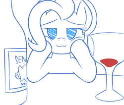 Size: 2067x1754 | Tagged: safe, artist:thematrixman, character:pinkie pie, alcohol, female, food, solo, wine, wine bottle, wine glass