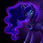 Size: 150x150 | Tagged: safe, artist:empalu, character:princess luna, animated, female, flash game, gif, gif for breezies, picture for breezies, solo, tail pull