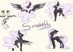 Size: 1024x728 | Tagged: safe, artist:doodle-28, oc, oc only, oc:smokefly, reference sheet, solo