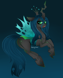 Size: 1874x2294 | Tagged: dead source, safe, artist:newvagabond, character:queen chrysalis, bedroom eyes, female, solo