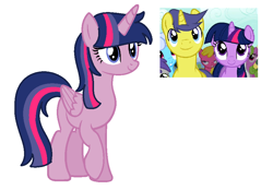 Size: 886x616 | Tagged: safe, artist:estefania200, character:comet tail, character:twilight sparkle, character:twilight sparkle (alicorn), oc, parent:comet tail, parent:twilight sparkle, parents:cometlight, unnamed oc, species:alicorn, species:pony, ship:cometlight, female, male, offspring, shipping, straight