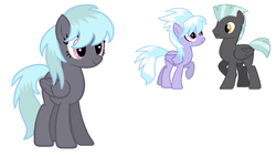 Size: 1024x579 | Tagged: safe, artist:estefania200, base used, character:cloudchaser, character:thunderlane, oc, parent:cloudchaser, parent:thunderlane, parents:thunderchaser, species:pegasus, species:pony, ship:thunderchaser, female, male, mare, offspring, shipping, stallion, straight