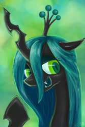 Size: 800x1200 | Tagged: safe, artist:ifthemainecoon, character:queen chrysalis, species:changeling, changeling queen, female, solo