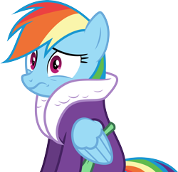 Size: 4226x4099 | Tagged: safe, artist:itv-canterlot, character:rainbow dash, species:pegasus, species:pony, episode:applejack's day off, .ai available, .svg available, absurd resolution, bathrobe, clothing, female, mare, robe, simple background, solo, transparent background, vector, worry