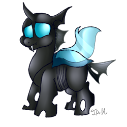 Size: 2000x2000 | Tagged: safe, artist:ihasjessie-kat, character:thorax, species:changeling, episode:the times they are a changeling, g4, my little pony: friendship is magic, bhm, chubby, chunkling, fat, male, solo, thorlard