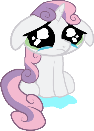 Size: 315x439 | Tagged: safe, artist:creshosk, character:sweetie belle, animated, crying, female, floppy ears, gif, solo