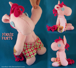 Size: 843x750 | Tagged: safe, artist:voodoo-tiki, character:pinkie pie, character:smarty pants, doll, irl, photo, plushie, toy