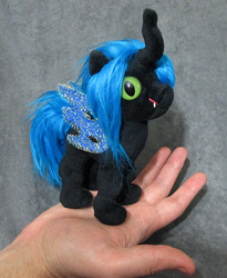 Size: 532x650 | Tagged: safe, artist:voodoo-tiki, character:queen chrysalis, species:changeling, doll, irl, nymph, photo, plushie, toy