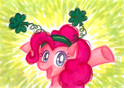 Size: 697x493 | Tagged: safe, artist:midori-no-ink, character:pinkie pie, species:earth pony, species:pony, female, solo