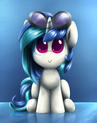 Size: 1280x1621 | Tagged: safe, artist:chiramii-chan, character:dj pon-3, character:vinyl scratch, cute, female, solo, vinylbetes