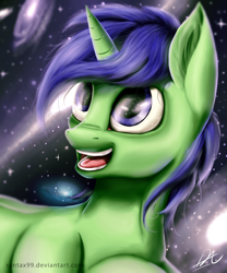 Size: 2500x3000 | Tagged: safe, artist:syntaxartz, oc, oc only, oc:kosmos, open mouth, solo, space