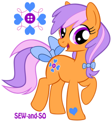 Size: 2500x2742 | Tagged: safe, artist:voodoo-tiki, g3, female, g3 to g4, generation leap, sew-and-so (g3), simple background, solo, transparent background, vector