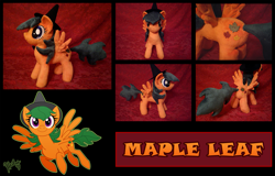 Size: 1607x1026 | Tagged: safe, artist:heilos, oc, oc only, clothing, hat, irl, maple leaf, photo, plushie, solo, witch hat