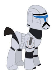 Size: 768x1024 | Tagged: safe, artist:ripped-ntripps, species:pony, clone, clone trooper, clone wars, crossover, ponified, republic commando, simple background, solo, star wars, transparent background