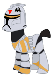 Size: 497x722 | Tagged: safe, artist:ripped-ntripps, species:pony, clone, clone trooper, clone wars, crossover, ponified, simple background, solo, star wars, transparent background