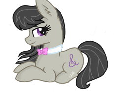 Size: 2047x1535 | Tagged: safe, artist:sweetkllrvane, character:octavia melody, species:pony, female, prone, simple background, solo, transparent background