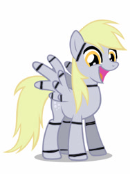 Size: 768x1024 | Tagged: safe, artist:ripped-ntripps, character:derpy hooves, species:pegasus, species:pony, animatronic, female, five nights at freddy's, mare, simple background, solo, underp, white background