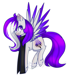 Size: 1871x1970 | Tagged: safe, artist:ohsushime, oc, oc only, oc:scapy cipher, species:pegasus, species:pony, clothing, colored wings, female, mare, multicolored wings, scarf, simple background, solo, transparent background