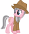 Size: 4002x4607 | Tagged: safe, artist:cloudyskie, character:wrangler, species:earth pony, species:pony, episode:fluttershy leans in, g4, my little pony: friendship is magic, absurd resolution, clothing, cowboy hat, female, hat, looking back, mare, simple background, solo, stetson, transparent background, vector
