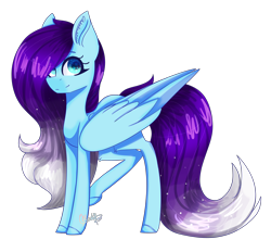 Size: 5480x5080 | Tagged: safe, artist:ohsushime, oc, oc only, oc:antares, species:pegasus, species:pony, absurd resolution, female, gradient hair, mare, simple background, solo, transparent background