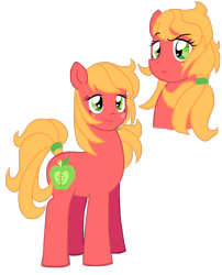 Size: 1497x1849 | Tagged: safe, artist:reina-del-caos, character:big mcintosh, species:pony, macareina, rule 63, simple background, solo, transparent background, vector