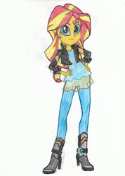 Size: 1660x2337 | Tagged: safe, artist:cybertronianbrony, character:sunset shimmer, my little pony:equestria girls, female, solo