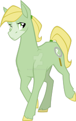 Size: 1280x2019 | Tagged: safe, artist:agentkirin, character:mistress marevelous, oc, oc:buttercup, species:earth pony, species:pony, episode:power ponies, g4, my little pony: friendship is magic, female, mare, simple background, solo, transparent background, watermark