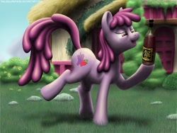 Size: 1200x900 | Tagged: safe, artist:thelonelampman, character:berry punch, character:berryshine, wine