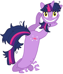 Size: 475x562 | Tagged: safe, artist:soullessteddybear, character:twilight sparkle, alice in wonderland, cheshire cat, female, headless, modular, simple background, solo, transparent background, twilight snapple, wat