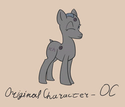 Size: 2100x1800 | Tagged: safe, artist:ononim, derpibooru original, oc, oc only, oc:oc, species:pony, ambiguous gender, ambiguous species, bald, gray background, looking at you, modular, one eye closed, simple background, smiling, solo, wink, your character here