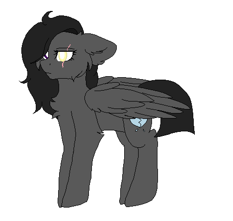 Size: 469x444 | Tagged: safe, artist:czywko, oc, oc only, oc:dancing moonlight, species:pegasus, species:pony, animated, blind, blinking, bouncing, cheek fluff, chest fluff, commission, ear fluff, female, floppy ears, frown, gif, glare, gray, heterochromia, lidded eyes, mare, pagedoll, pixel art, scar, simple background, solo, transparent background