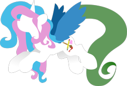 Size: 2575x1752 | Tagged: safe, artist:anonymousnekodos, oc, oc only, oc:cosmic, species:alicorn, species:pony, colored wings, female, lineless, mare, minimalist, modern art, simple background, solo, transparent background