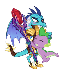Size: 9395x11077 | Tagged: safe, artist:deyrasd, character:princess ember, character:spike, species:dragon, ship:emberspike, absurd resolution, blushing, female, hug, male, shipping, simple background, straight, transparent background, vector