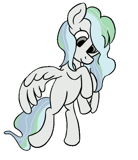 Size: 444x516 | Tagged: safe, artist:rhythmpixel, oc, oc only, species:pegasus, species:pony, animated, blinking, female, flying, simple background, solo, transparent background, wings