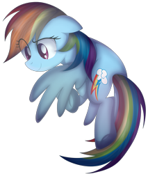 Size: 3019x3540 | Tagged: safe, artist:kimmyartmlp, character:rainbow dash, species:pony, female, flying, simple background, smiling, solo, transparent background, underhoof, watermark