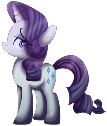 Size: 3019x3540 | Tagged: safe, artist:kimmyartmlp, character:rarity, species:pony, female, looking at you, simple background, smiling, solo, transparent background, watermark